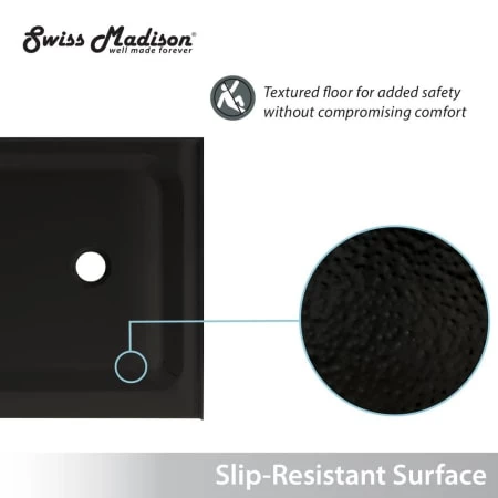 Swiss Madison Voltaire 60" x 32" Rectangular Shower Base with Single Threshold and Right Drain 7 Swiss Madison Voltaire 60" x 32" Rectangular Shower Base with Single Threshold and Right Drain - Image 5