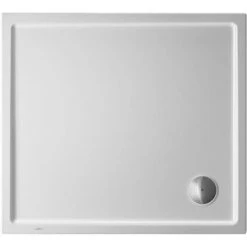 Duravit 39-3/8" x 35-3/8" Shower Base with 3-1/2" Corner Drain