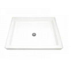 American Standard Town Square 48" X 31" Reinforced Acrylic Shower Pan - Single threshold, Center Drain