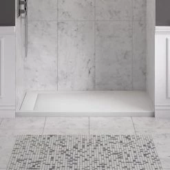 American Standard Townsend 60" x 36" Rectangular Shower Base with Single Threshold and Left Drain 9 American Standard Townsend 60" x 36" Rectangular Shower Base with Single Threshold and Left Drain -Shower Bases Sales american standard 6036sm lhol beauty front view 87