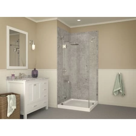 Anzzi Titan 36" x 36" Square Shower Base with Double Threshold and Center Drain 4 Anzzi Titan 36" x 36" Square Shower Base with Double Threshold and Center Drain - Image 2