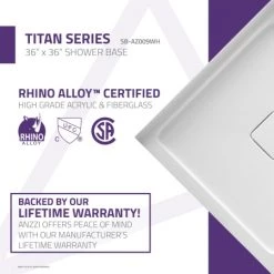 Anzzi Titan 36" x 36" Square Shower Base with Double Threshold and Center Drain 11 Anzzi Titan 36" x 36" Square Shower Base with Double Threshold and Center Drain -Shower Bases Sales anzzi sb az009 2 alternate image 72