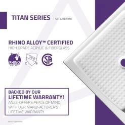 Anzzi Titan 36" x 36" Double Threshold Shower Base with Center Drain 11 Anzzi Titan 36" x 36" Double Threshold Shower Base with Center Drain -Shower Bases Sales anzzi sb az009c alternate image 71