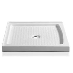 Anzzi Titan 36" x 36" Double Threshold Shower Base with Center Drain