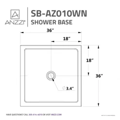Anzzi Valley 38" x 38" Double Threshold Shower Base with Center Drain 13 Anzzi Valley 38" x 38" Double Threshold Shower Base with Center Drain -Shower Bases Sales anzzi sb az010n alternate image 117