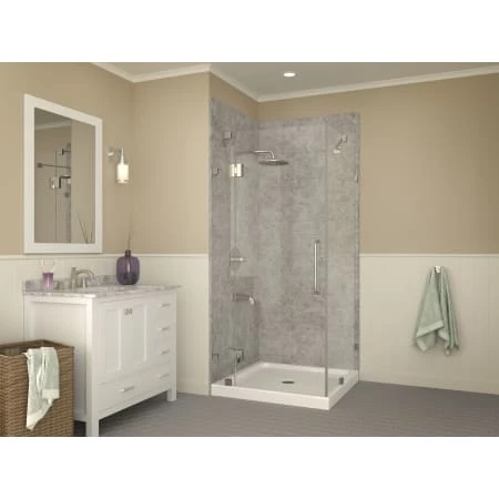 Anzzi Valley 38" x 38" Double Threshold Shower Base with Center Drain 4 Anzzi Valley 38" x 38" Double Threshold Shower Base with Center Drain - Image 2