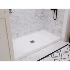 Anzzi Alexander 60" x 30" Rectangular Shower Base with Single Threshold, and Center Drain -Shower Bases Sales anzzi sb az101c alternate image 64