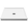 Anzzi Alexander 36" x 36" Square Shower Base with Single Threshold, and Center Drain