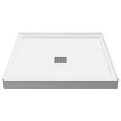 Anzzi Alexander 36" x 36" Square Shower Base with Single Threshold, and Center Drain