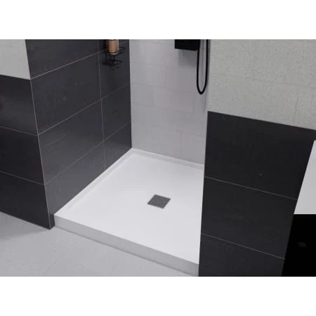 Anzzi Alexander 36" x 36" Square Shower Base with Single Threshold, and Center Drain 5 Anzzi Alexander 36" x 36" Square Shower Base with Single Threshold, and Center Drain - Image 3