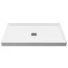 Anzzi Alexander 48" x 32" Rectangular Shower Base with Single Threshold, and Center Drain -Shower Bases Sales anzzi sb az103c 493739