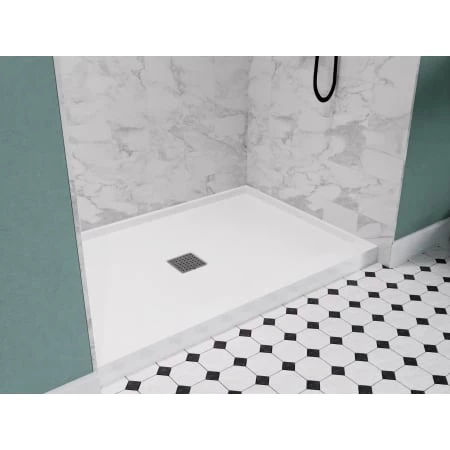 Anzzi Alexander 48" x 32" Rectangular Shower Base with Single Threshold, and Center Drain 5 Anzzi Alexander 48" x 32" Rectangular Shower Base with Single Threshold, and Center Drain - Image 3