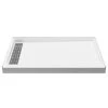 Anzzi Alexander 48" x 32" Rectangular Shower Base with Single Threshold, and Left Drain -Shower Bases Sales anzzi sb az103l 493739