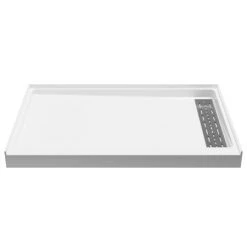 Anzzi Alexander 48" x 32" Rectangular Shower Base with Single Threshold, and Right Drain