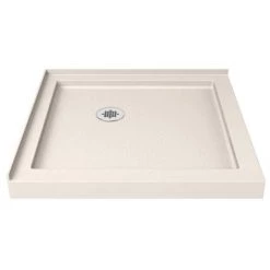DreamLine SlimLine 32" x 32" Shower Base with 2 Thresholds and Corner Drain
