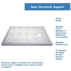 DreamLine SlimLine 30" X 60" Shower Base with Single Threshold and Right-Side Drain 11 DreamLine SlimLine 30" X 60" Shower Base with Single Threshold and Right-Side Drain -Shower Bases Sales dreamline dlt 1130602 alternate view 7698