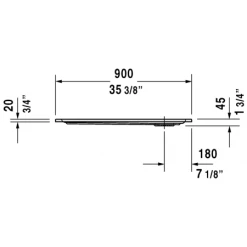 Duravit Starck 35-3/8" - 35-3/8" Square Alcove Shower Receptor With Offset Drain -Shower Bases Sales duravit 720115 specs 2