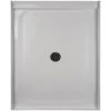 Jacuzzi Catalina™ 36" X 48" Rectangular Shower Pan with Single, Low-Barrier Threshold with Center Drain 2 Jacuzzi Catalina™ 36" X 48" Rectangular Shower Pan with Single, Low-Barrier Threshold with Center Drain -Shower Bases Sales jacuzzi cat3648scxxxxw 100825