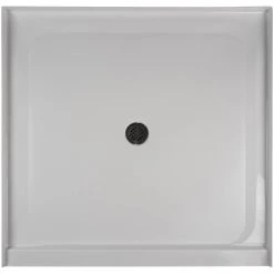 Jacuzzi Catalina™ 48" X 48" Rectangular Shower Pan with Single, Low-Barrier Threshold with Center Drain
