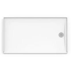 Jacuzzi Catalina 60" W x 34" D Shower Base with Single Threshold and Right Drain