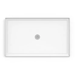 Jacuzzi Catalina 60" W x 36" D Shower Base with Single Threshold and Center Drain