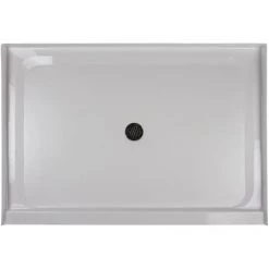 Jacuzzi Catalina™ 60" X 48" Rectangular Shower Pan with Single, Low-Barrier Threshold with Center Drain
