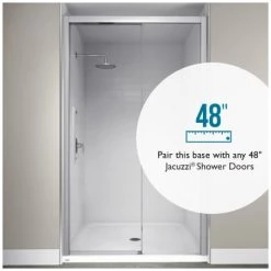 Jacuzzi Cayman 34" x 48" Single Threshold Shower Pans with Center Drain -Shower Bases Sales jacuzzi cay4834scxxxx alternate view 258