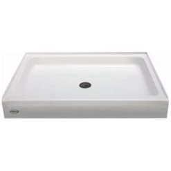 Jacuzzi Cayman 34" x 48" Single Threshold Shower Pans with Center Drain