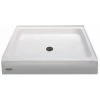 Jacuzzi Cayman 48" x 48" Single Threshold Shower Pans with Center Drain -Shower Bases Sales jacuzzi cay4848scxxxxw 100825