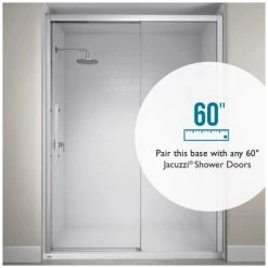 Jacuzzi Cayman 34" x 60" Single Threshold Shower Pans with Center Drain 7 Jacuzzi Cayman 34" x 60" Single Threshold Shower Pans with Center Drain -Shower Bases Sales jacuzzi cay6034scxxxx alternate view 272