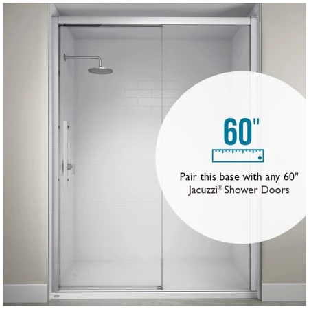 Jacuzzi Cayman 42" x 60" Single Threshold Shower Pans with Center Drain 5 Jacuzzi Cayman 42" x 60" Single Threshold Shower Pans with Center Drain - Image 3