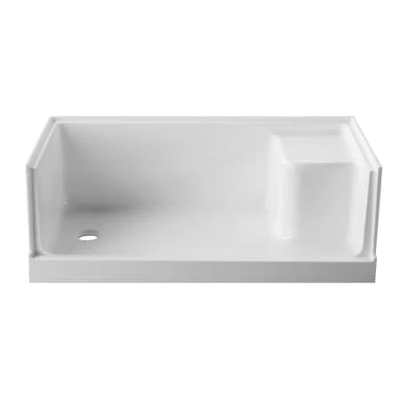 Kingston Brass Grenada 60" x 32" Rectangular Shower Base with Single Threshold Left Drain 2 Kingston Brass Grenada 60" x 32" Rectangular Shower Base with Single Threshold Left Drain