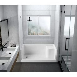 Kingston Brass Grenada 60" x 32" Rectangular Shower Base with Single Threshold Left Drain 8 Kingston Brass Grenada 60" x 32" Rectangular Shower Base with Single Threshold Left Drain -Shower Bases Sales kingston brass vtsb603221l alternate view 1804