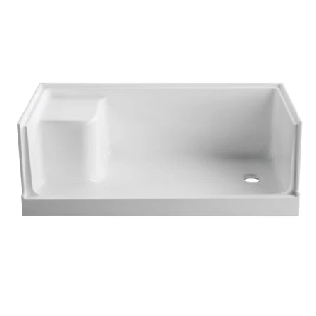 Kingston Brass Grenada 60" x 32" Rectangular Shower Base with Single Threshold Right Drain 3 Kingston Brass Grenada 60" x 32" Rectangular Shower Base with Single Threshold Right Drain