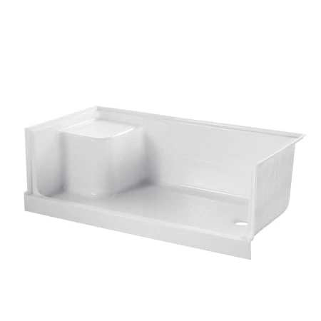 Kingston Brass Grenada 60" x 32" Rectangular Shower Base with Single Threshold Right Drain 4 Kingston Brass Grenada 60" x 32" Rectangular Shower Base with Single Threshold Right Drain - Image 2