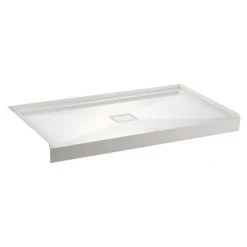 Kingston Brass Dominica 60" x 32" Rectangular Shower Base with Single Threshold Center Drain