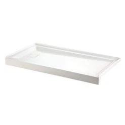Kingston Brass Dominica 60" x 32" Rectangular Shower Base with Single Threshold Left Drain