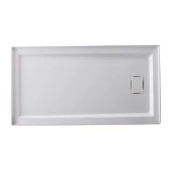 Kingston Brass Dominica 60" x 32" Rectangular Shower Base with Single Threshold Right Drain -Shower Bases Sales kingston brass vtsb60325r alternate view 1815