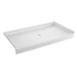 Kingston Brass Bonaire 60" x 32" Rectangular Shower Base with Single Threshold Center Drain