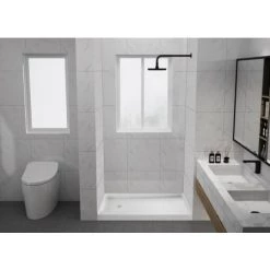 Kingston Brass Bonaire 60" x 32" Rectangular Shower Base with Single Threshold Left Drain 9 Kingston Brass Bonaire 60" x 32" Rectangular Shower Base with Single Threshold Left Drain -Shower Bases Sales kingston brass vtsb60326l alternate view 1821