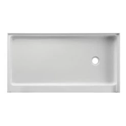 Kingston Brass Bonaire 60" x 32" Rectangular Shower Base with Single Threshold Right Drain -Shower Bases Sales kingston brass vtsb60326r alternate view 1823