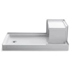 Kohler Tresham 60" x 32" Single Threshold Shower Receptor with Integral Seat and Left Hand Drain