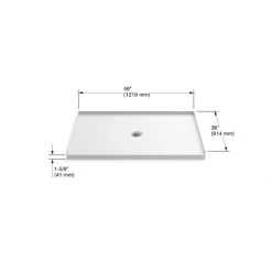 Kohler Ballast 48" x 36" Shower Base with Center Drain 13 Kohler Ballast 48" x 36" Shower Base with Center Drain -Shower Bases Sales kohler k 1935 alternate image 64