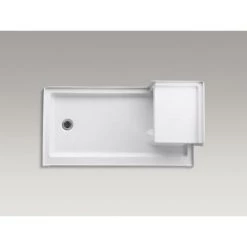 Kohler Tresham 60" x 32" Single Threshold Shower Receptor with Integral Seat and Left Hand Drain -Shower Bases Sales kohler k 1977 alternate image 10