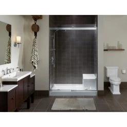 Kohler Tresham 60" x 32" Single Threshold Shower Receptor with Integral Seat and Left Hand Drain -Shower Bases Sales kohler k 1977 alternate image 12