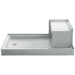 Kohler Tresham 60" x 36" Single Threshold Shower Receptor with Integral Seat and Left Hand Drain