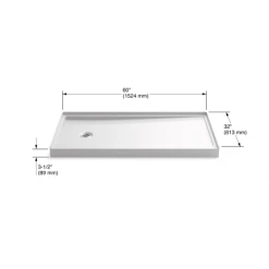 Kohler Rely 32" x 60" Shower Base with Single Threshold and Left Drain 10 Kohler Rely 32" x 60" Shower Base with Single Threshold and Left Drain -Shower Bases Sales kohler k 8459 alternate image 65