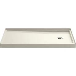 Kohler Rely 60" x 30" Rectangular Shower Base with Single Threshold and Right Drain