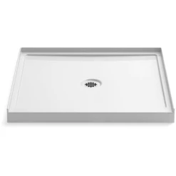 Kohler Rely 36" x 34" Square Shower Base with Single Threshold and Center Drain