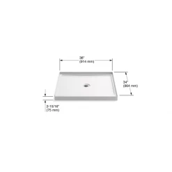 Kohler Rely 36" x 34" Square Shower Base with Single Threshold and Center Drain 10 Kohler Rely 36" x 34" Square Shower Base with Single Threshold and Center Drain -Shower Bases Sales kohler k 8644 alternate image 76